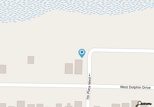 Family Tides / 702 W Dolphin Drive- Coastal Vacation Resorts map location