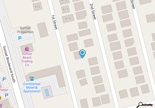 Rip Tide at Sunset Beach, private home, sleeps 10 map location