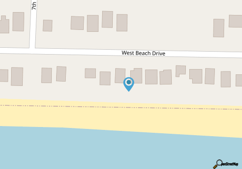 Selah: 3 Bed/2 Bath Oceanfront Home with Sun Room on Oak Island. map location
