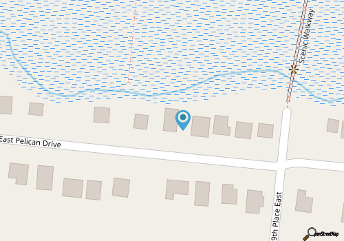 Aloha -- Pet Friendly Beach House with dock and Incredible Marsh and Creek View map location