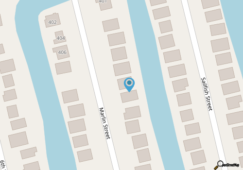Comfortable Canal Home on Beautiful Sunset Beach map location