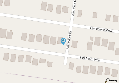 TipSea Turtle / 2930 E Beach Drive- Coastal Vacation Resorts map location