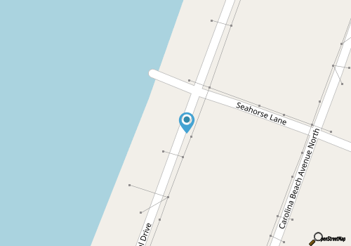 Entire oceanfront condo in Carolina Beach, North Carolina map location