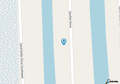 August Deals! Walk to the beach, Large Dock, On Canal and ICW access for boating map location