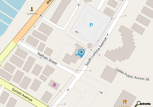 Sandpeddler Suite 201 W/ King Bed map location
