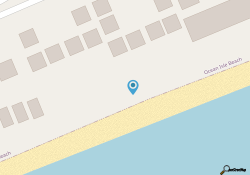 Ocean Isle Beach NC Beachfront Condo map location