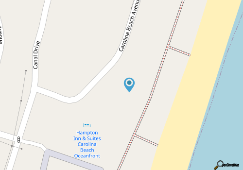 Oceanfront condo with great view, fast WiFi, & central AC - steps to the beach map location