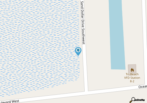 7 Bedroom 2 Floor Canal Home Steps from the Beach! map location