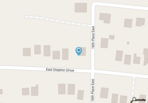 A Reel Fine Place / 1424 E. Dolphin Drive - Coastal Vacation Resorts map location