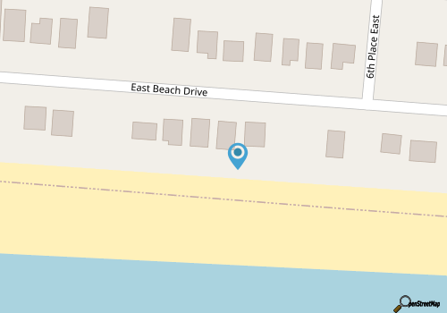 Dip Inn: Basic beach house with upgraded appliances map location