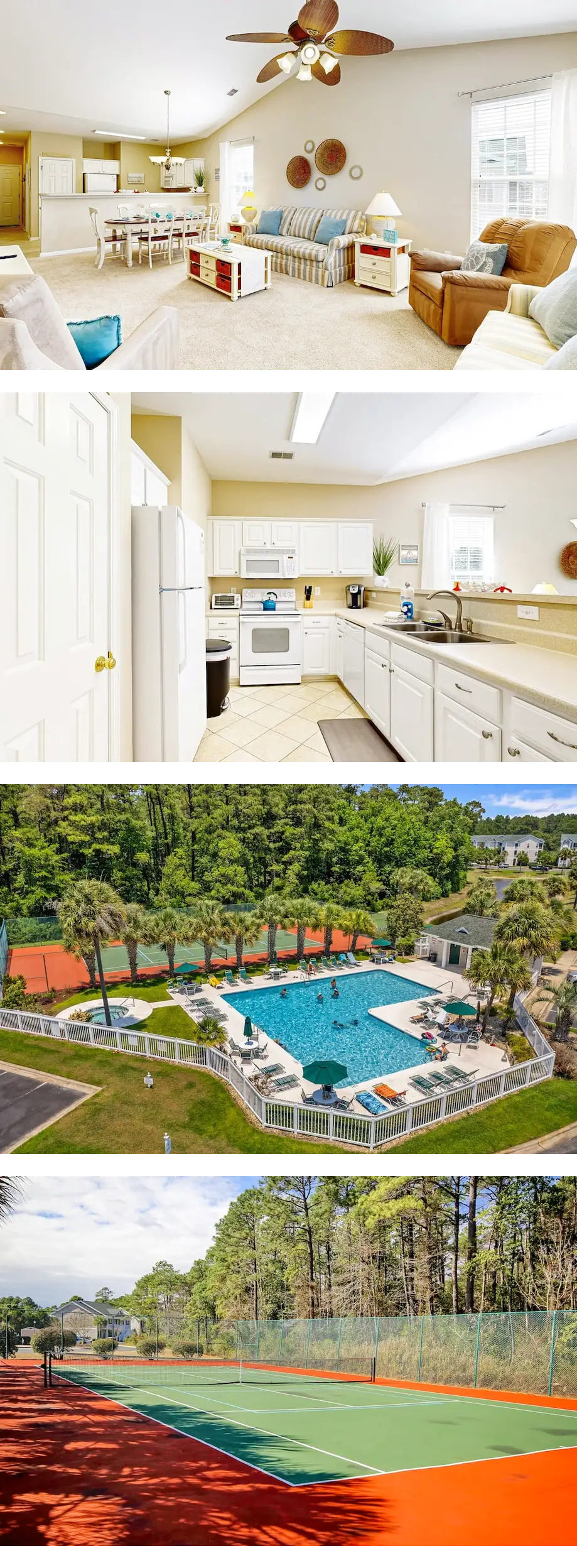 Waterfront condo with pool, tennis, bike...