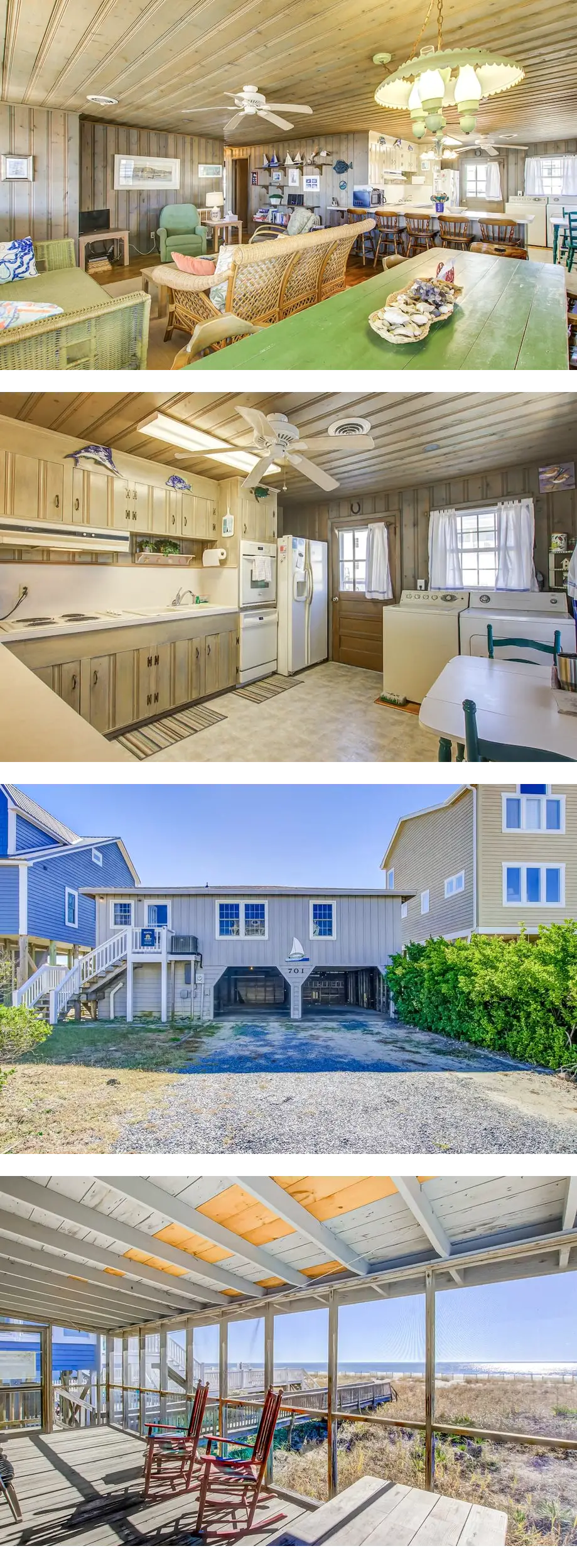 Oceanfront Screened Porch with Private B...